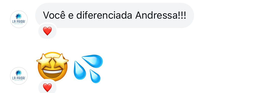 Mensagem: Você é diferenciada Andressa!